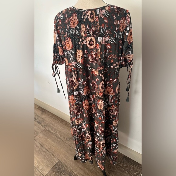Jaase floral midi dress boho SZ S - Picture 5 of 7